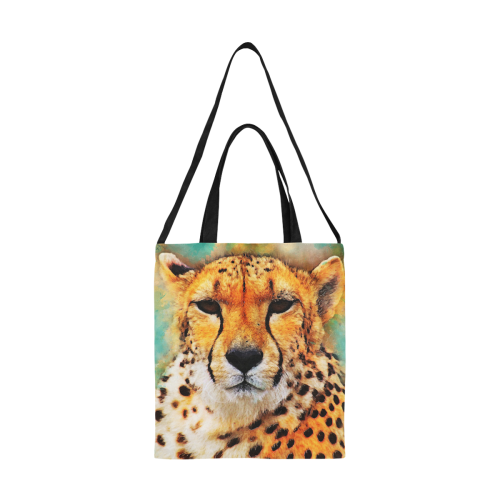 gepard leopard #gepard #leopard #cat All Over Print Canvas Tote Bag/Medium (Model 1698)
