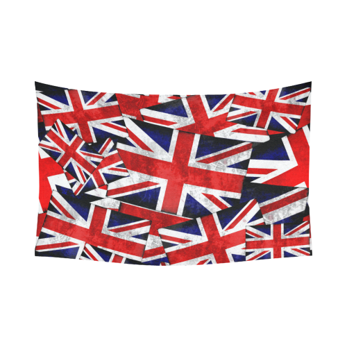 Union Jack British UK Flag Cotton Linen Wall Tapestry 90"x 60"