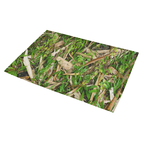 YS_0006 - Bamboo Leaves #1 Azalea Doormat 30" x 18" (Sponge Material)