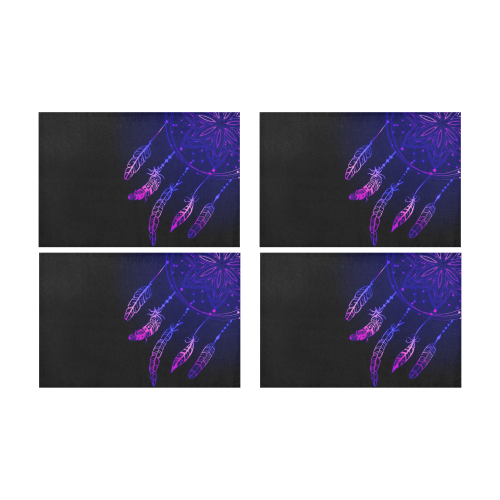 Dreamcatcher - Blue Placemat 12’’ x 18’’ (Four Pieces)