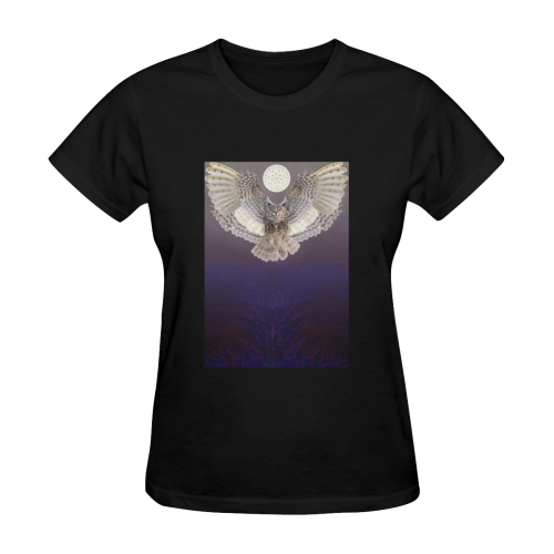 owl Women's T-Shirt in USA Size (Two Sides Printing)