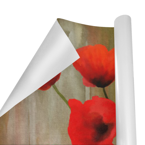Poppies Gift Wrapping Paper 58"x 23" (5 Rolls)