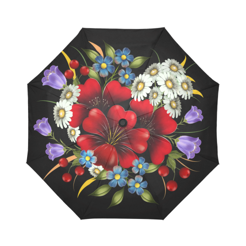Bouquet Of Flowers Auto-Foldable Umbrella (Model U04)