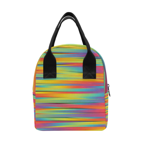 Rainbow Swirl Zipper Lunch Bag (Model 1689)