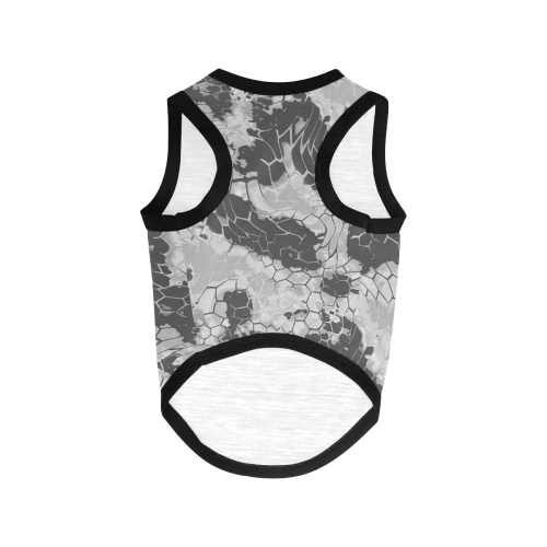 grey dragon reptile snakeskin camouflage pattern All Over Print Pet Tank Top