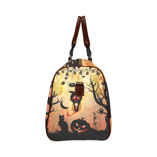 Funny halloween design Waterproof Travel Bag/Small (Model 1639)