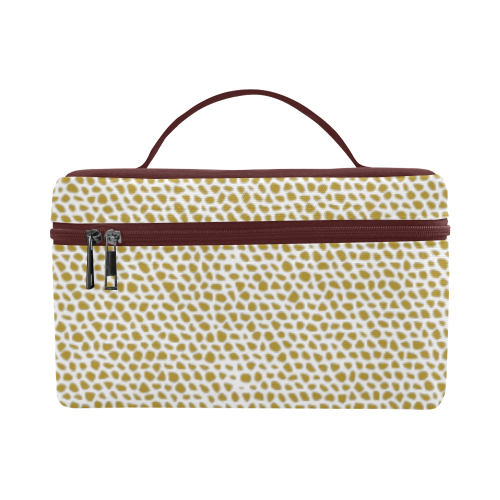 mosaic textured ochre Cosmetic Bag/Large (Model 1658)