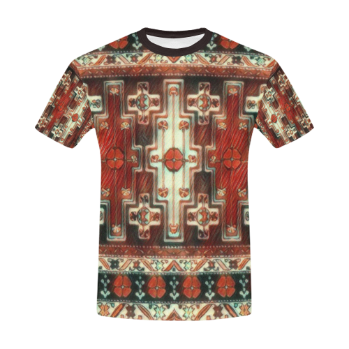 Armenian Folk Art All Over Print T-Shirt for Men/Large Size (USA Size) Model T40)