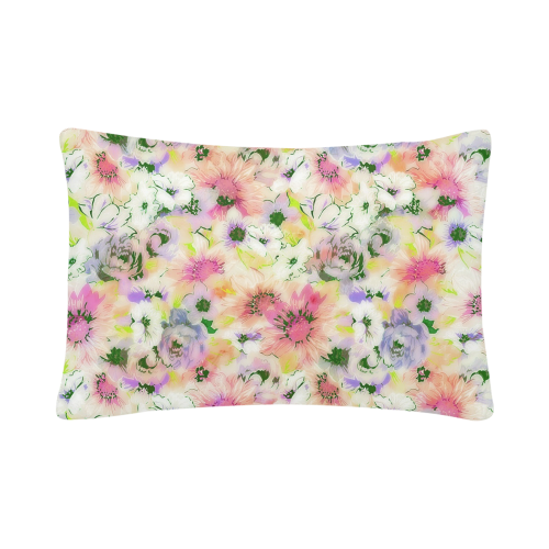 pretty spring floral Custom Pillow Case 20"x 30" (One Side) (Set of 2)