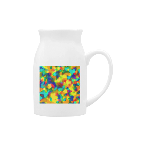 Colorful watercolors texture Milk Cup (Large) 450ml