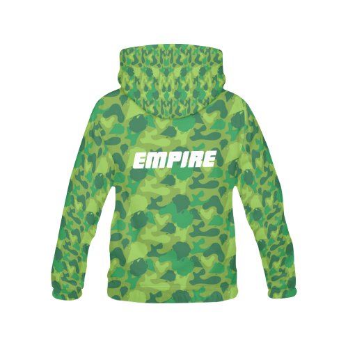 CAMOSUNDAZEPATTERNGREEN All Over Print Hoodie for Men (USA Size) (Model H13)