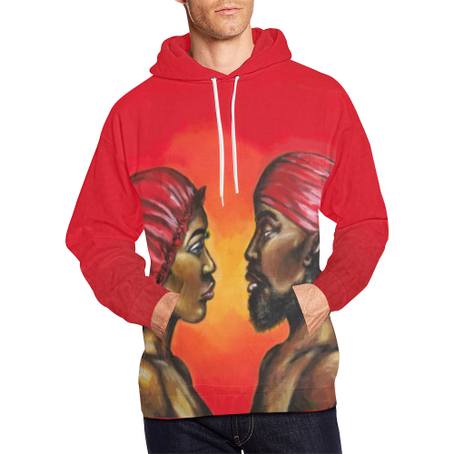 Passion: Hoodie All Over Print Hoodie for Men/Large Size (USA Size) (Model H13)