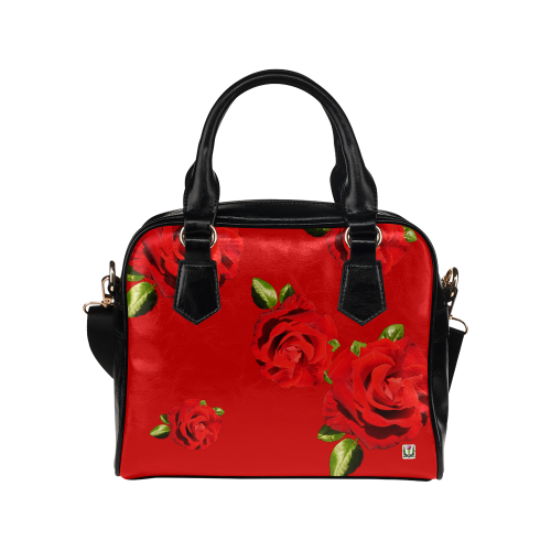 Fairlings Delight's Floral Luxury Collection- Red Rose Shoulder Handbag 53086h1 Shoulder Handbag (Model 1634)
