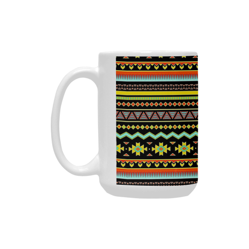 bright tribal Custom Ceramic Mug (15OZ)