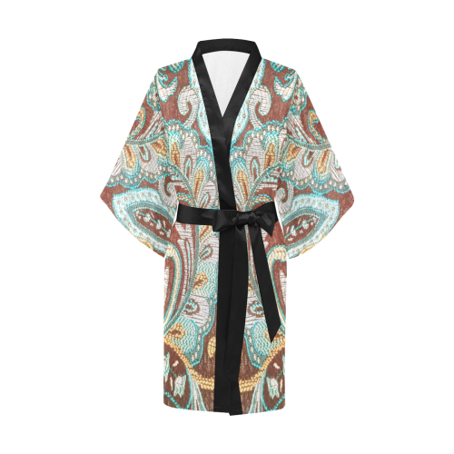 Elegant Turquise Kimono Robe