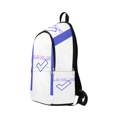 Black Excellence Blue and White Bag 1 Fabric Backpack for Adult (Model 1659)