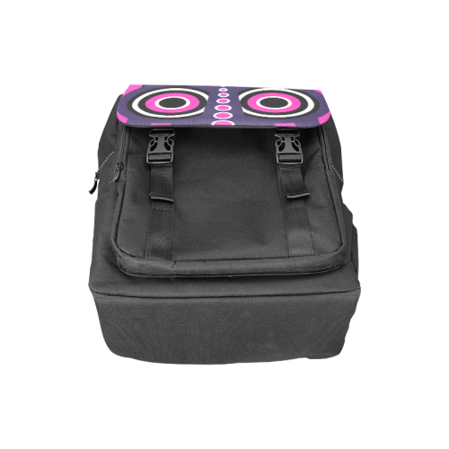 Pink Purple Tiki Tribal Casual Shoulders Backpack (Model 1623)