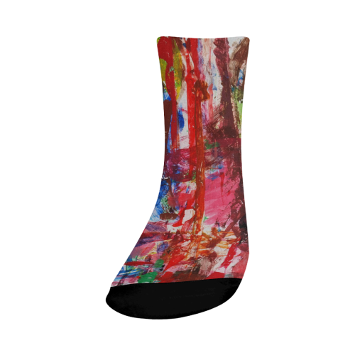 Paint on a white background Crew Socks