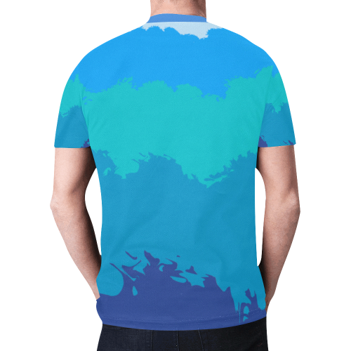 Ocean Deep New All Over Print T-shirt for Men (Model T45)