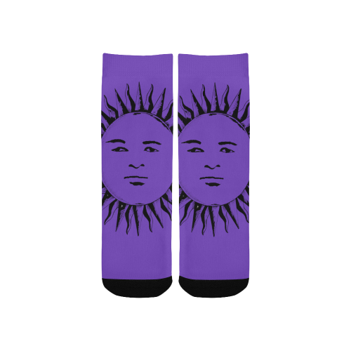 GOD Kids Socks Purple & Black Kids' Custom Socks