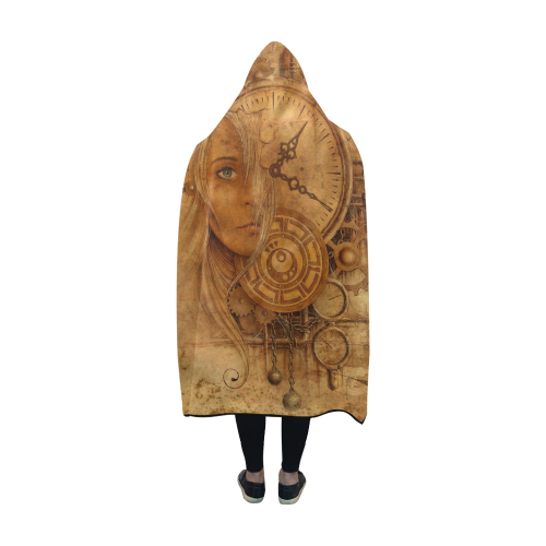 A Time Travel Of STEAMPUNK 1 Hooded Blanket 60''x50''