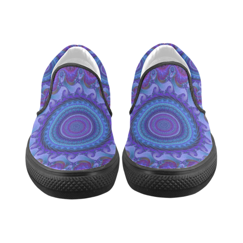 MANDALA PASSION OF LOVE Slip-on Canvas Shoes for Men/Large Size (Model 019)