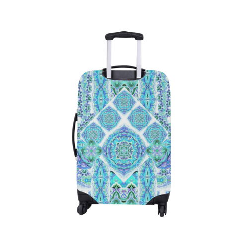 mandala spirit turquoise Luggage Cover/Small 18"-21"