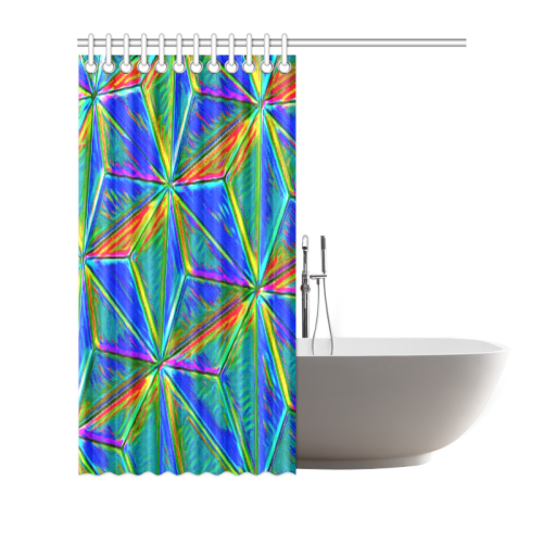 Vivid Life 1E  by JamColors Shower Curtain 66"x72"