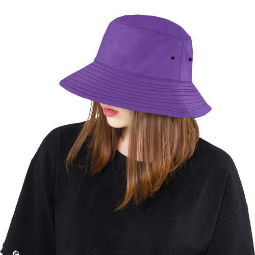 color rebecca purple All Over Print Bucket Hat