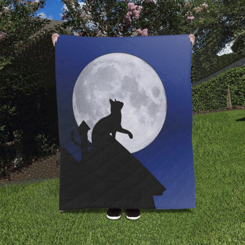 Moon Cat Quilt 40"x50"