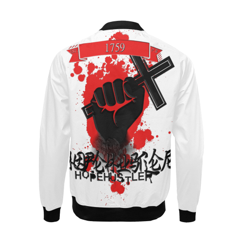 Fight For Hope Hustler All Over Print Bomber Jacket for Men/Large Size (Model H19)