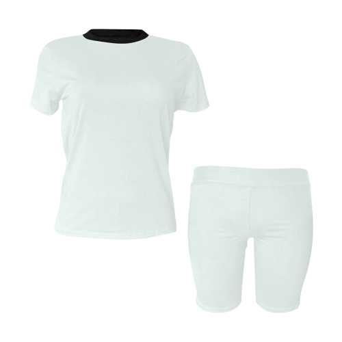 color mint cream Women's Short Yoga Set