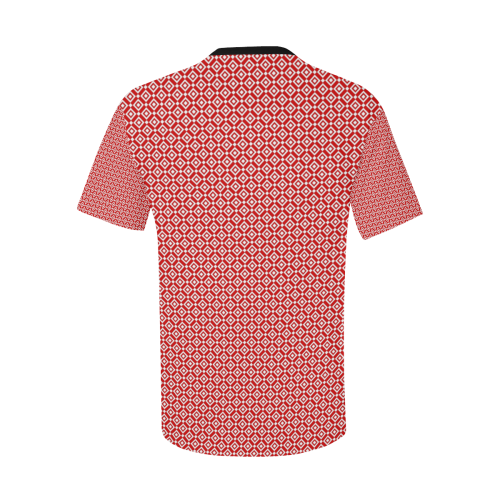 Diamond de Diamond Red Men's All Over Print T-Shirt with Chest Pocket (Model T56)