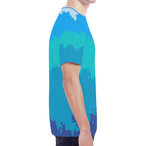 Ocean Deep New All Over Print T-shirt for Men (Model T45)