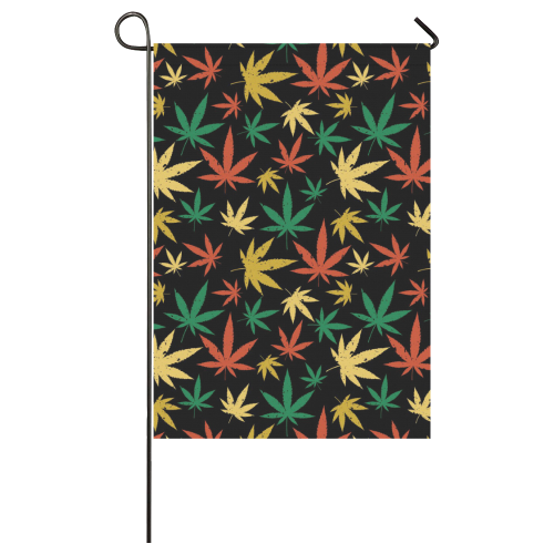 Cannabis Pattern Garden Flag 28''x40'' （Without Flagpole）