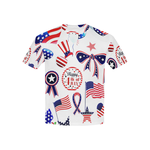 Happy 4th Of July Design By Me by Doris Clay-Kersey Kids' All Over Print T-shirt (USA Size) (Model T40)