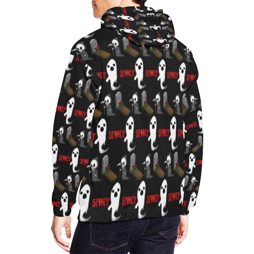 Halloween Fest All Over Print Hoodie for Men/Large Size (USA Size) (Model H13)