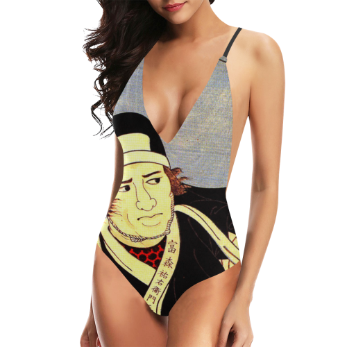 Battle at Tominomori Japan 2 Sexy Lacing Backless One-Piece Swimsuit (Model S10)