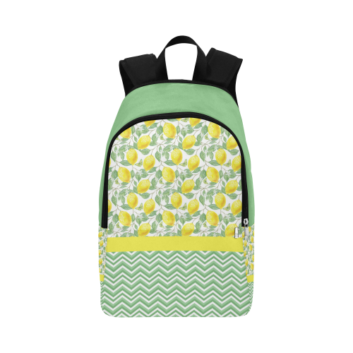 Lemons With Chevron 2 Fabric Backpack for Adult (Model 1659)