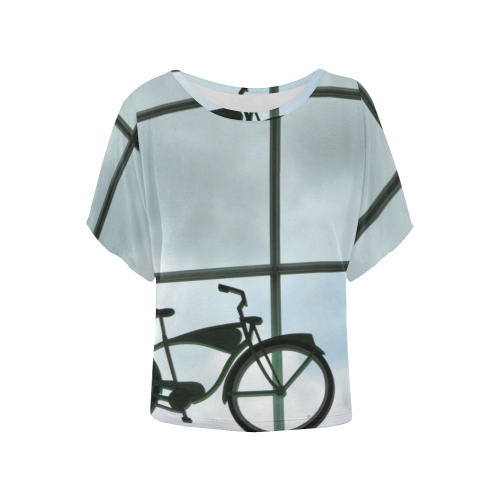 DSC_6290 Women's Batwing-Sleeved Blouse T shirt (Model T44)