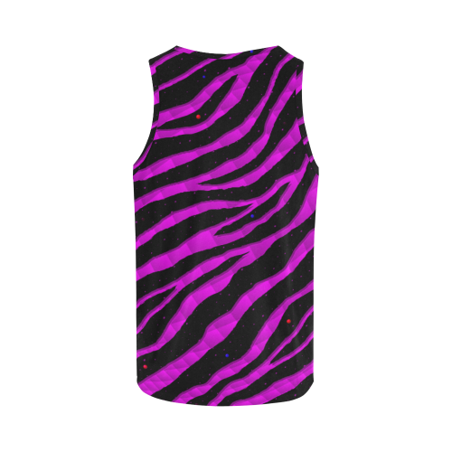 Ripped SpaceTime Stripes - Pink All Over Print Tank Top for Men (Model T43)