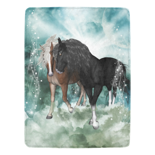 The wonderful couple horses Ultra-Soft Micro Fleece Blanket 60"x80"