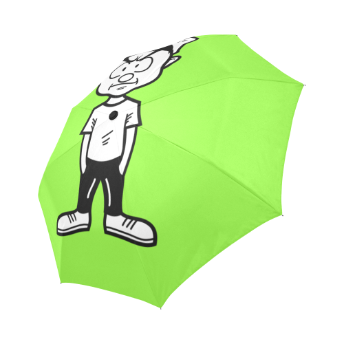 Lime Green Umbrella Auto-Foldable Umbrella (Model U04)
