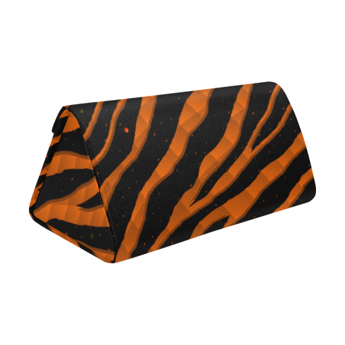 Ripped SpaceTime Stripes - Orange Custom Foldable Glasses Case