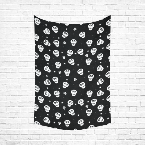 Star Skulls Cotton Linen Wall Tapestry 60"x 90"