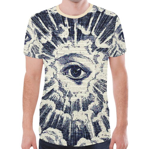 Eternal All Seeing Eye Illuminati Gothic Underground Graphic Tee New All Over Print T-shirt for Men (Model T45)