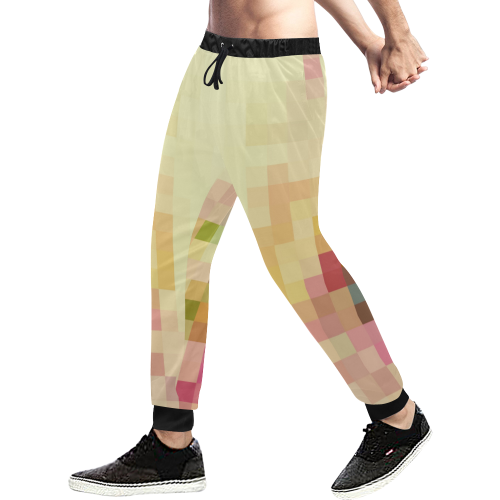 Karo Pattern by Nico Bielow Men's All Over Print Sweatpants (Model L11)