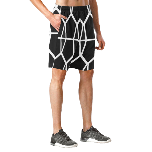 labyrinth Men's All Over Print Elastic Beach Shorts (Model L20)