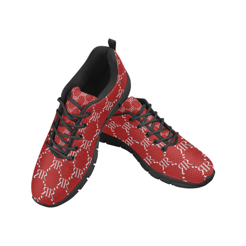 Rivera Royale Bevel on Red Men's Breathable Running Shoes/Large (Model 055)