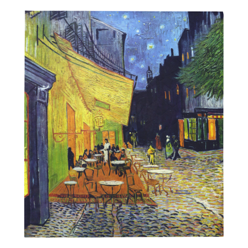 Vincent Willem van Gogh - Cafe Terrace at Night Quilt 70"x80"
